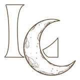 Logo de Luana Caroline: monograma LC com uma lua crescente